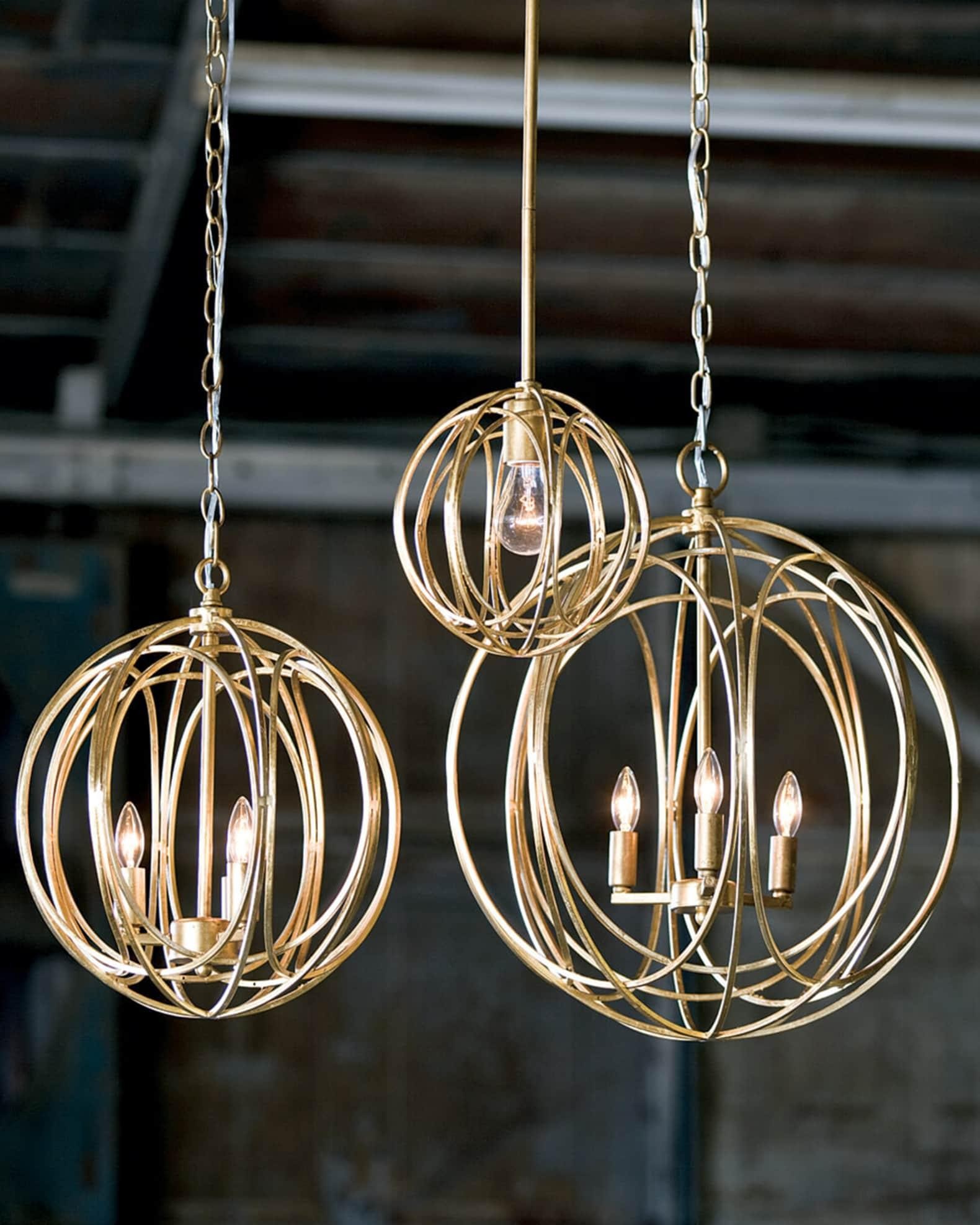 Hollow Metal Line Retro Pendant Light K554