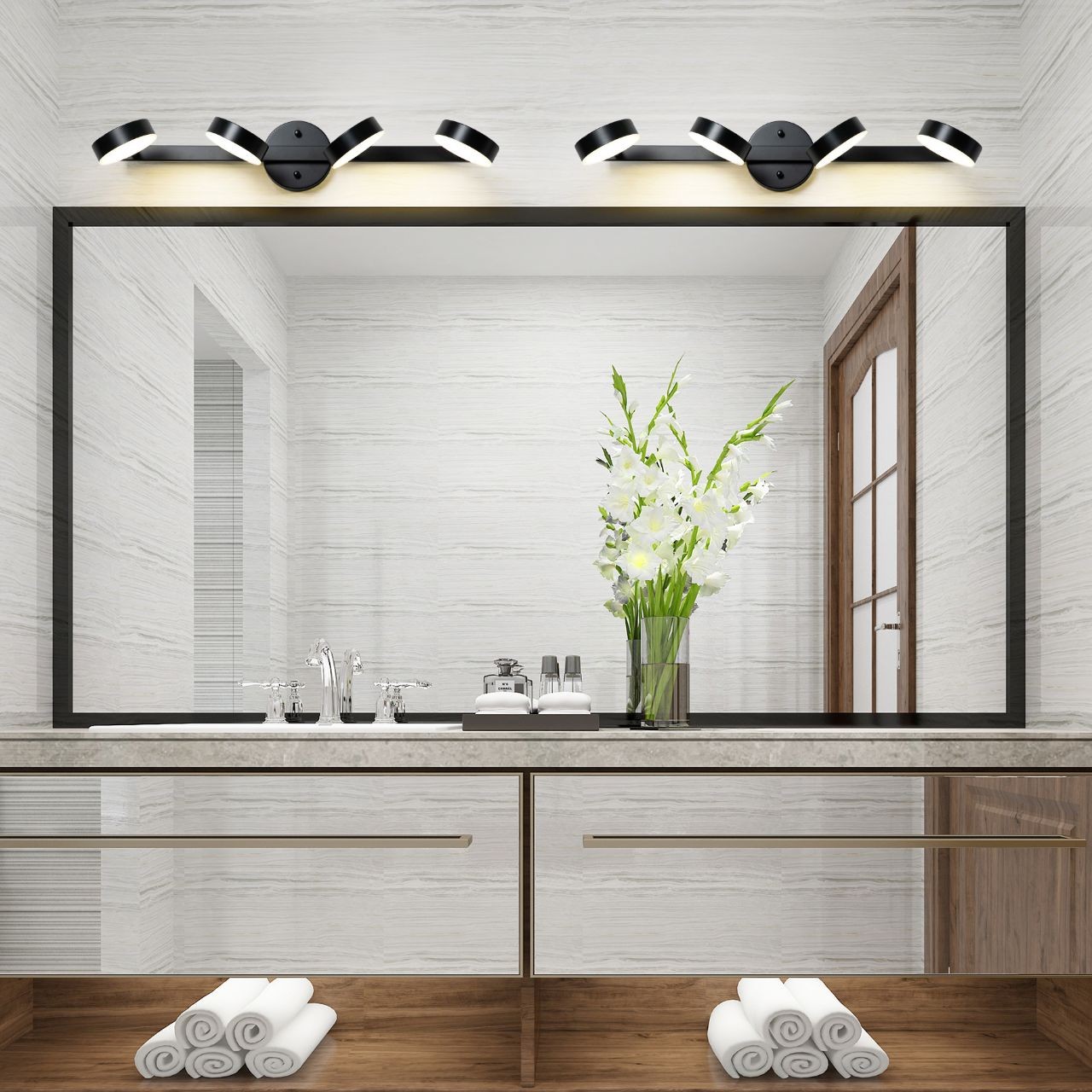 Modern Adjustable Multi Round Heads Bathroom Vanity Wall Light K117