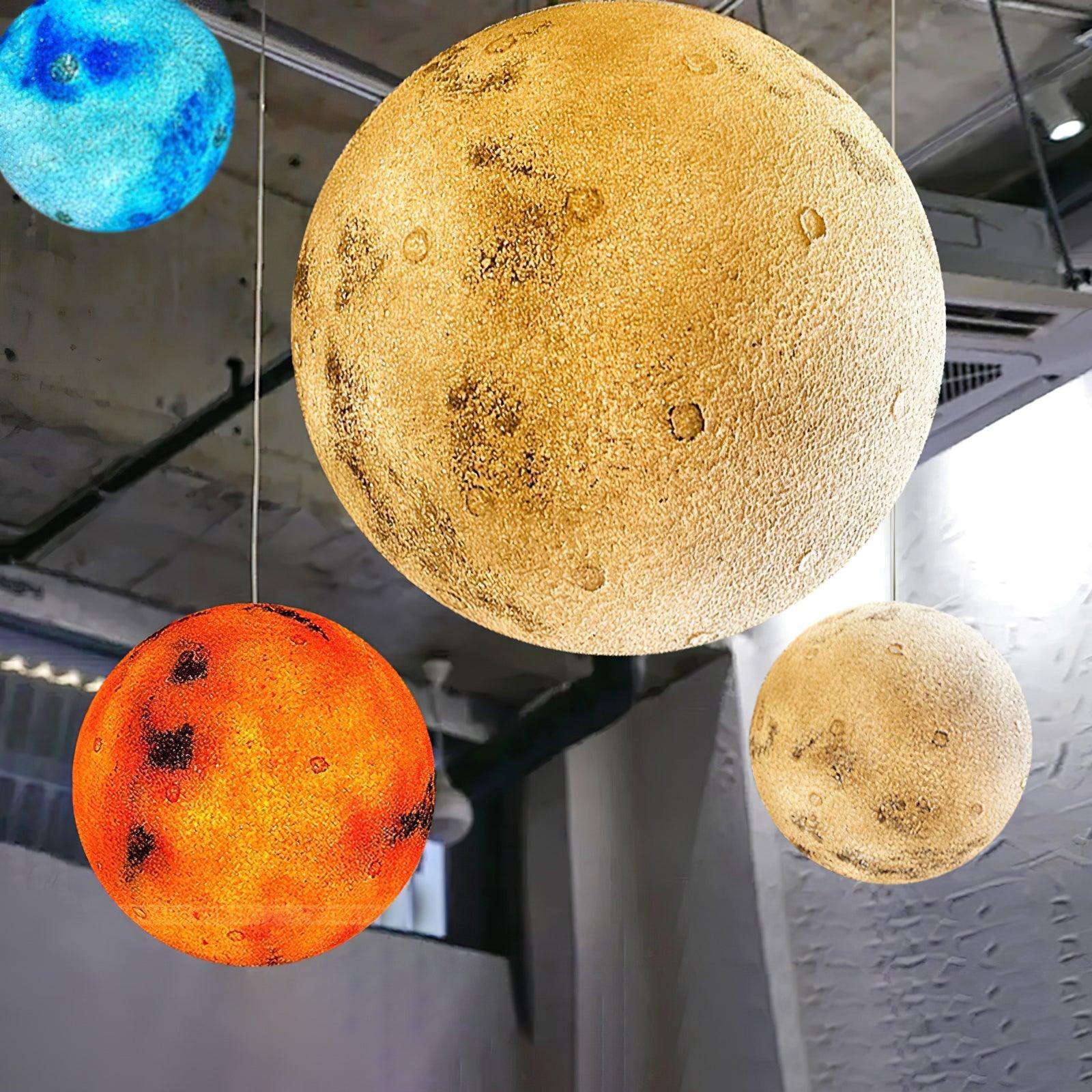 Planetary White Moon Chandelier Suitable For Living Room K215