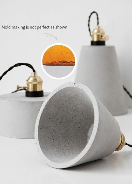 Concrete Vasa Minimalist Pendant Light