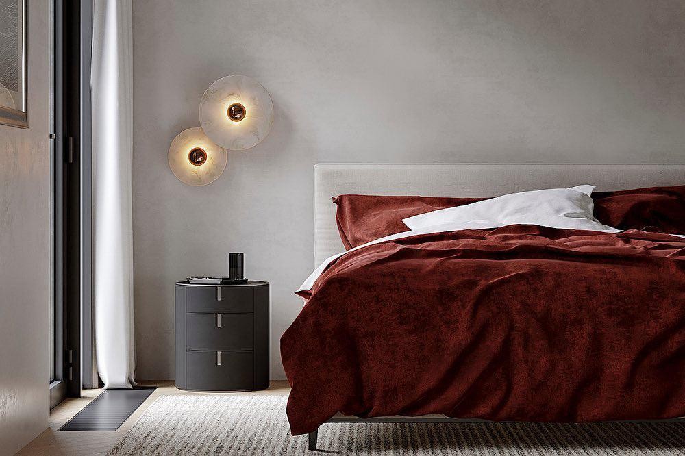 Creative Marble Round Wall Lamp K498