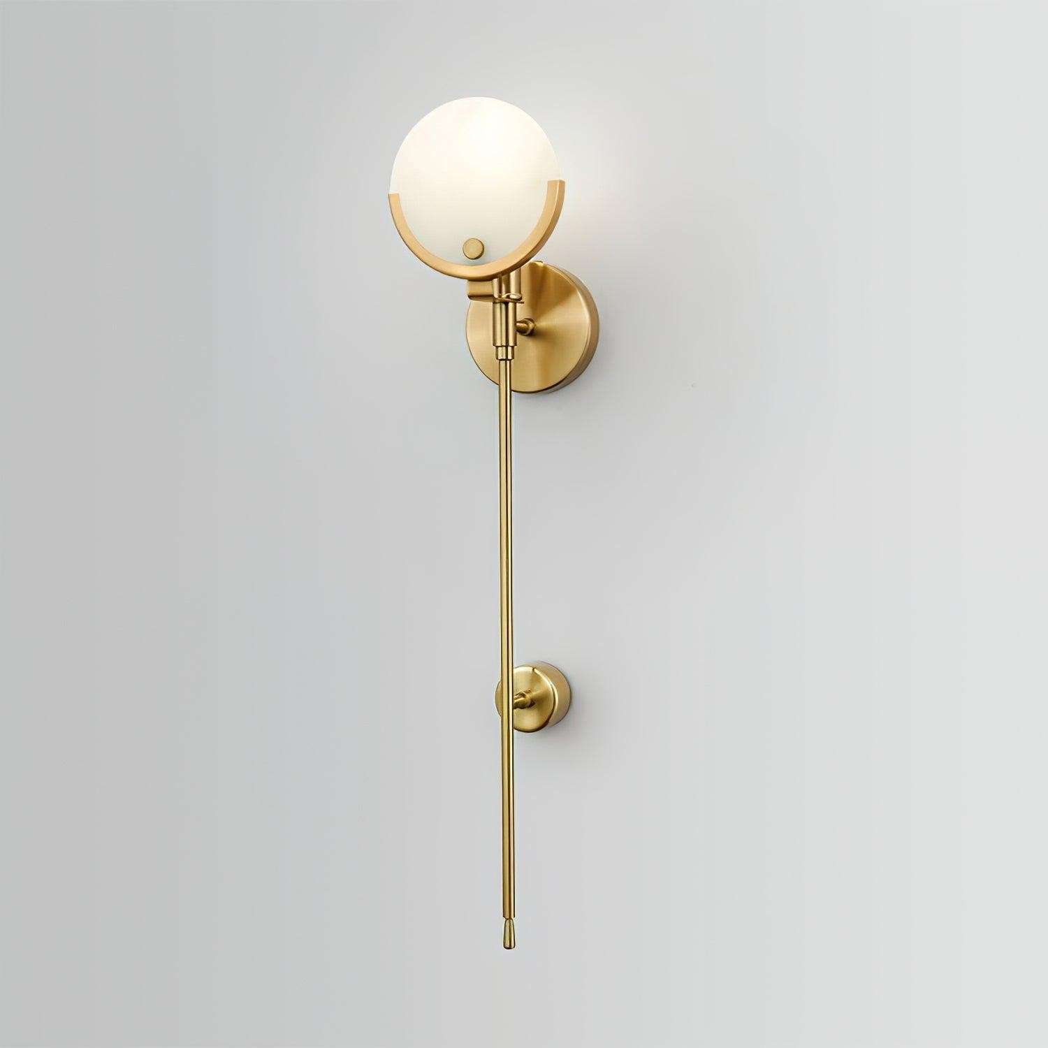 Metal Brass Spherical Bedroom Wall Lamp K247