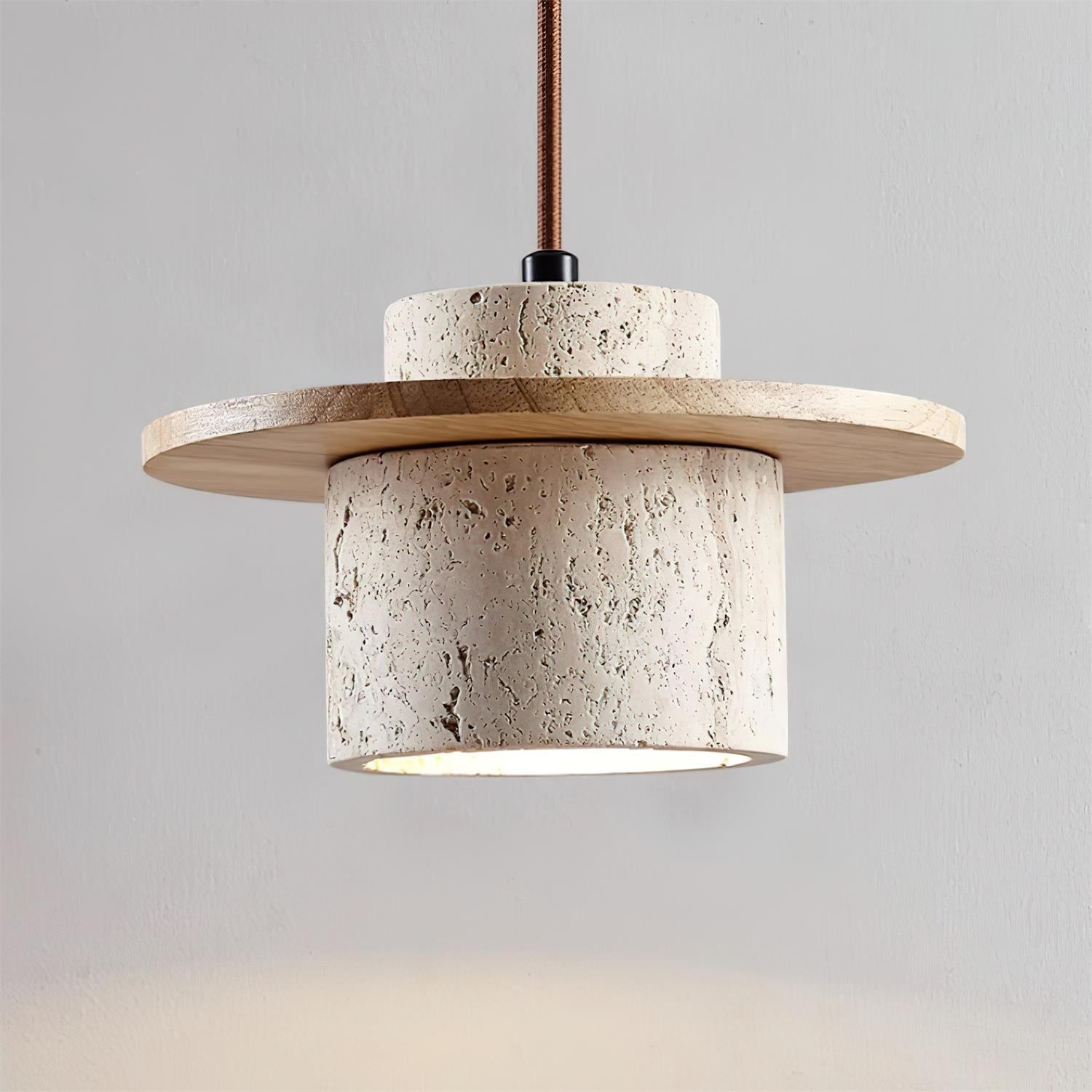 Retro Wabi Sabi Textured Travertine Wall Lamp K825