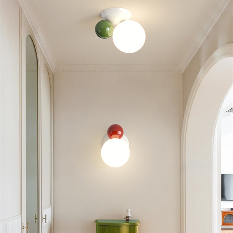 Cream Style Ball Acrylic Wall Light Ceiling Light K131