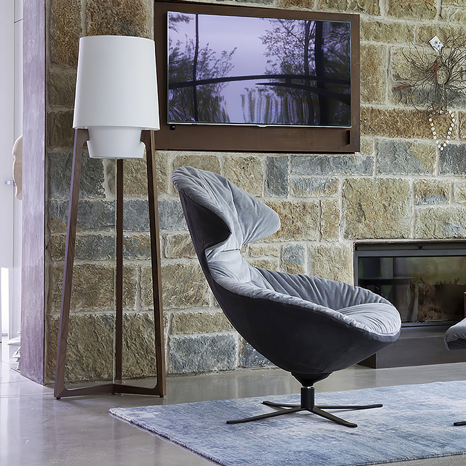 Modern Simple Chinese Style Solid Wood Floor Lamp K443