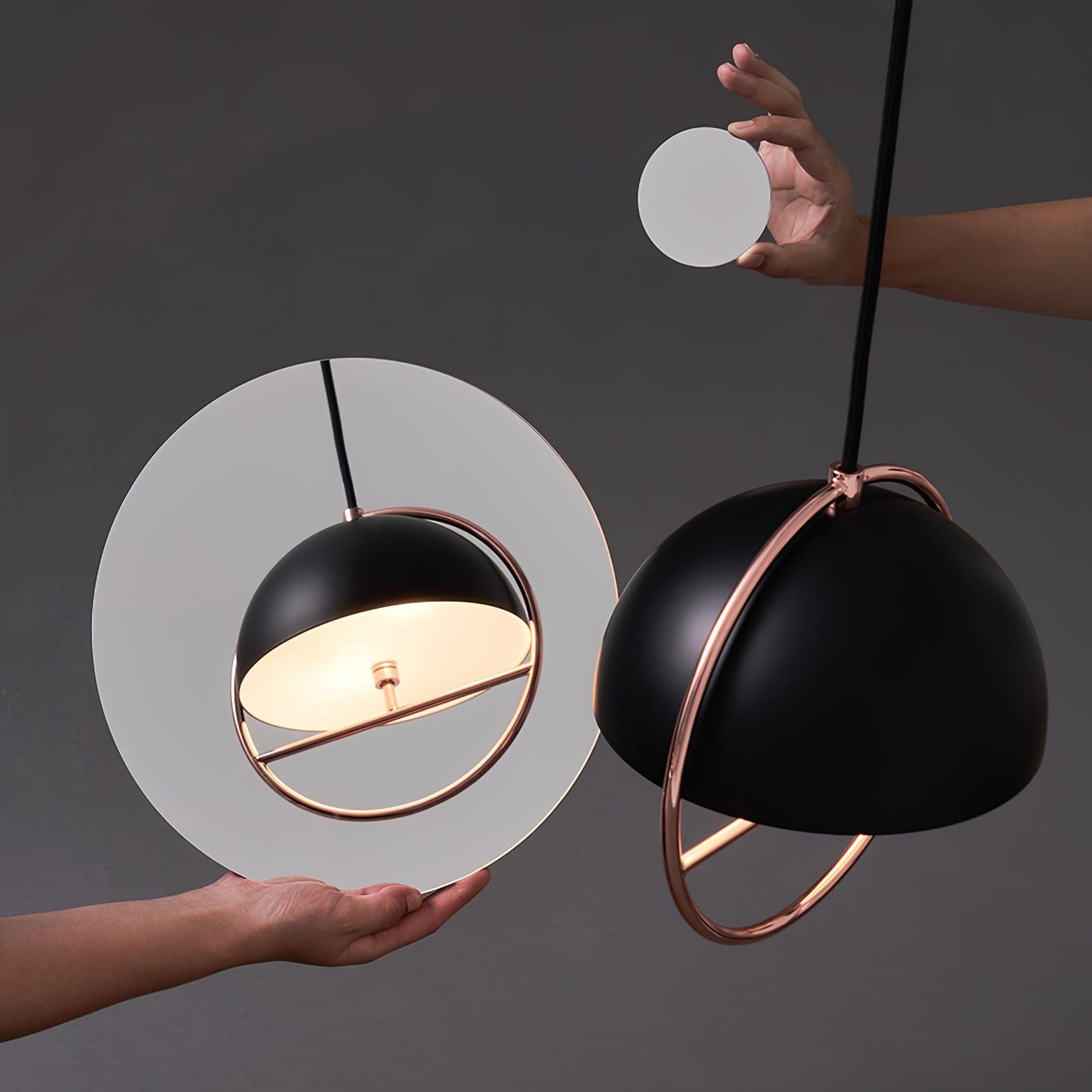 Nordic Hemispherical Ring Metal Pendant Lamp K426
