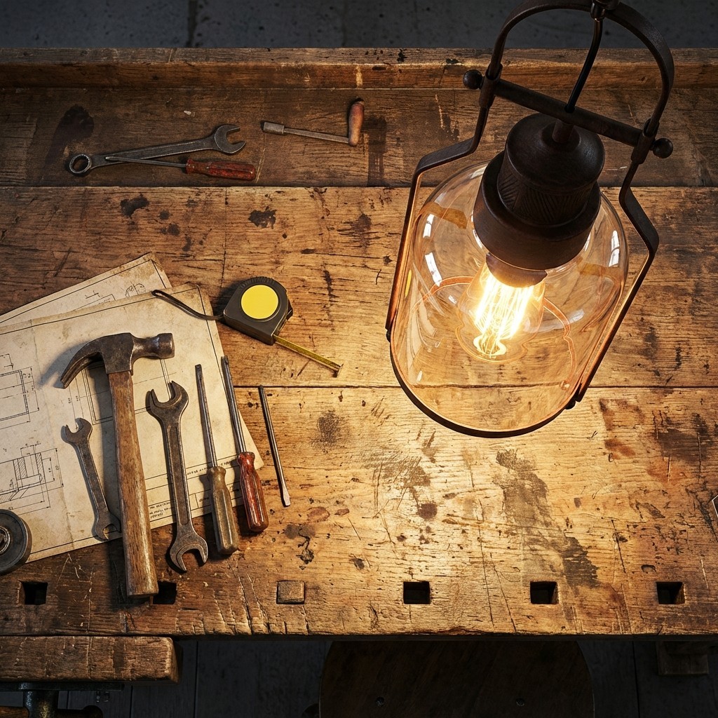 Lirra Retro Glass and Metal Hanging Lamp - Industrial Design for Dining K2234