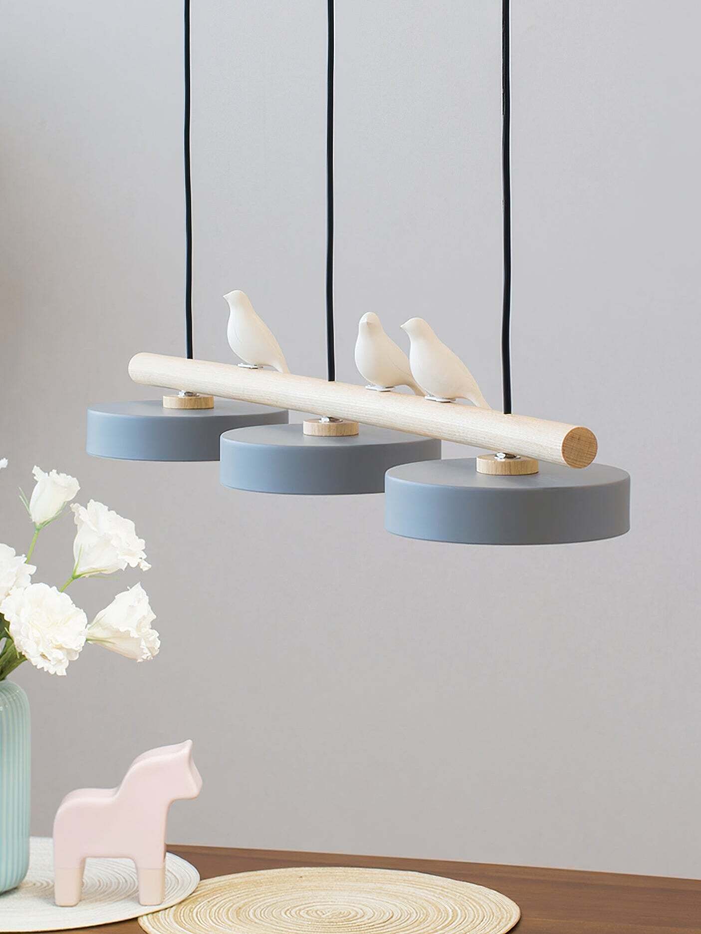 Creative Branch Bird Shaped Pendant Lamp K873