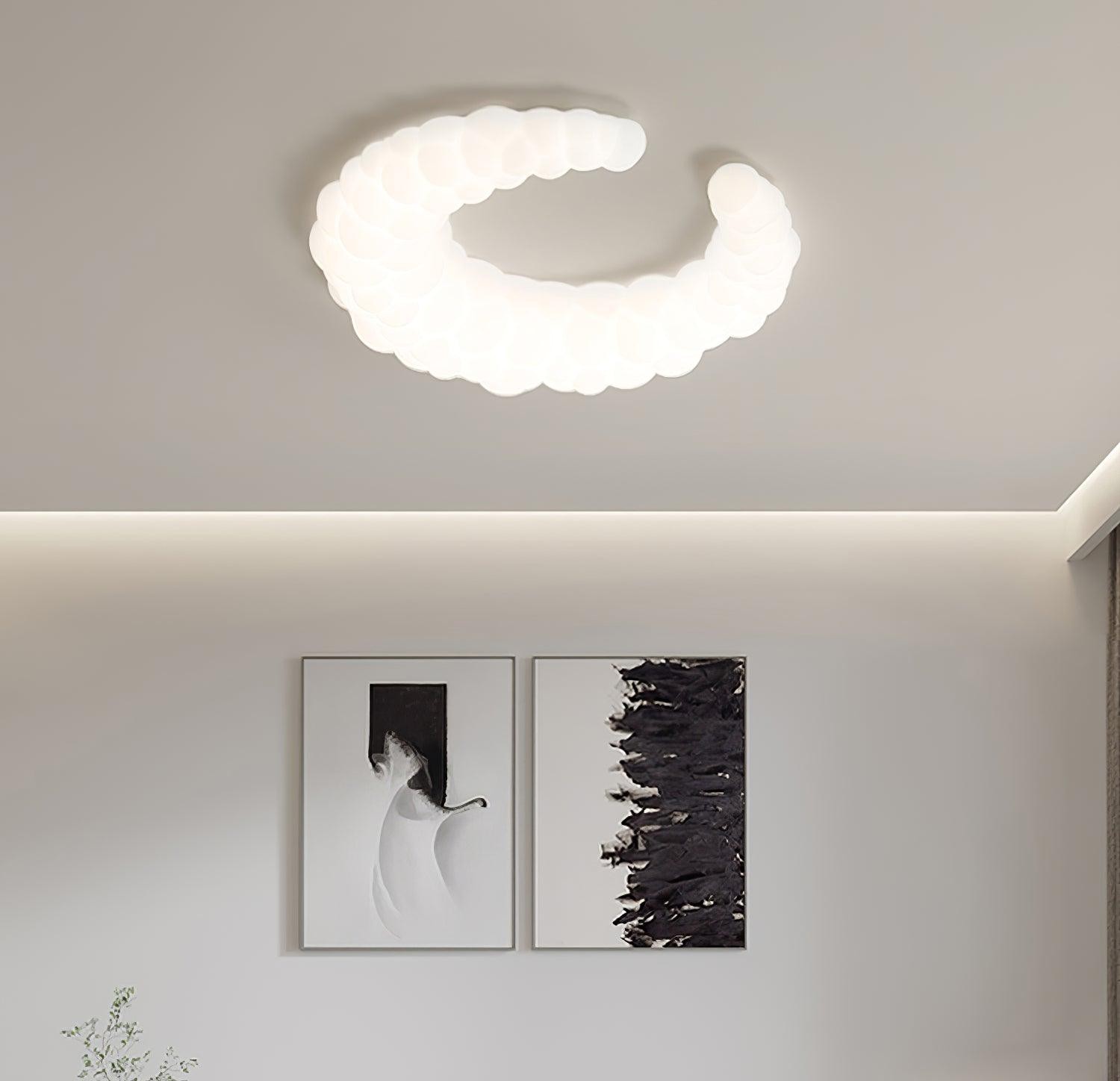 Cream Style Moon Ceiling Lamp K248