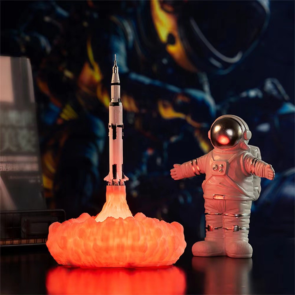 Creative 3D Printed Airplane Fire Dragon Table Lamp K214