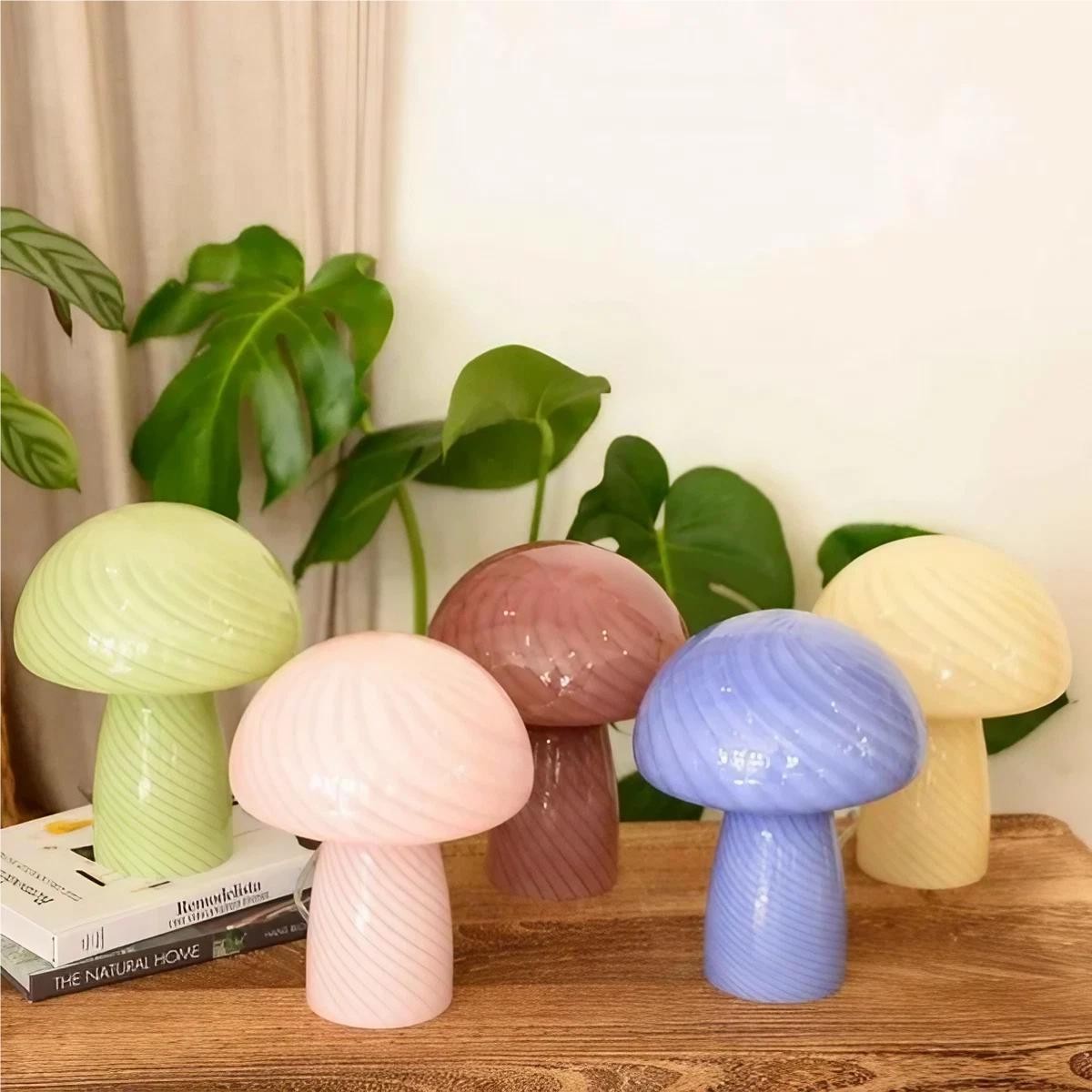 Modern Design Stained Glass Mushroom Lamp K51