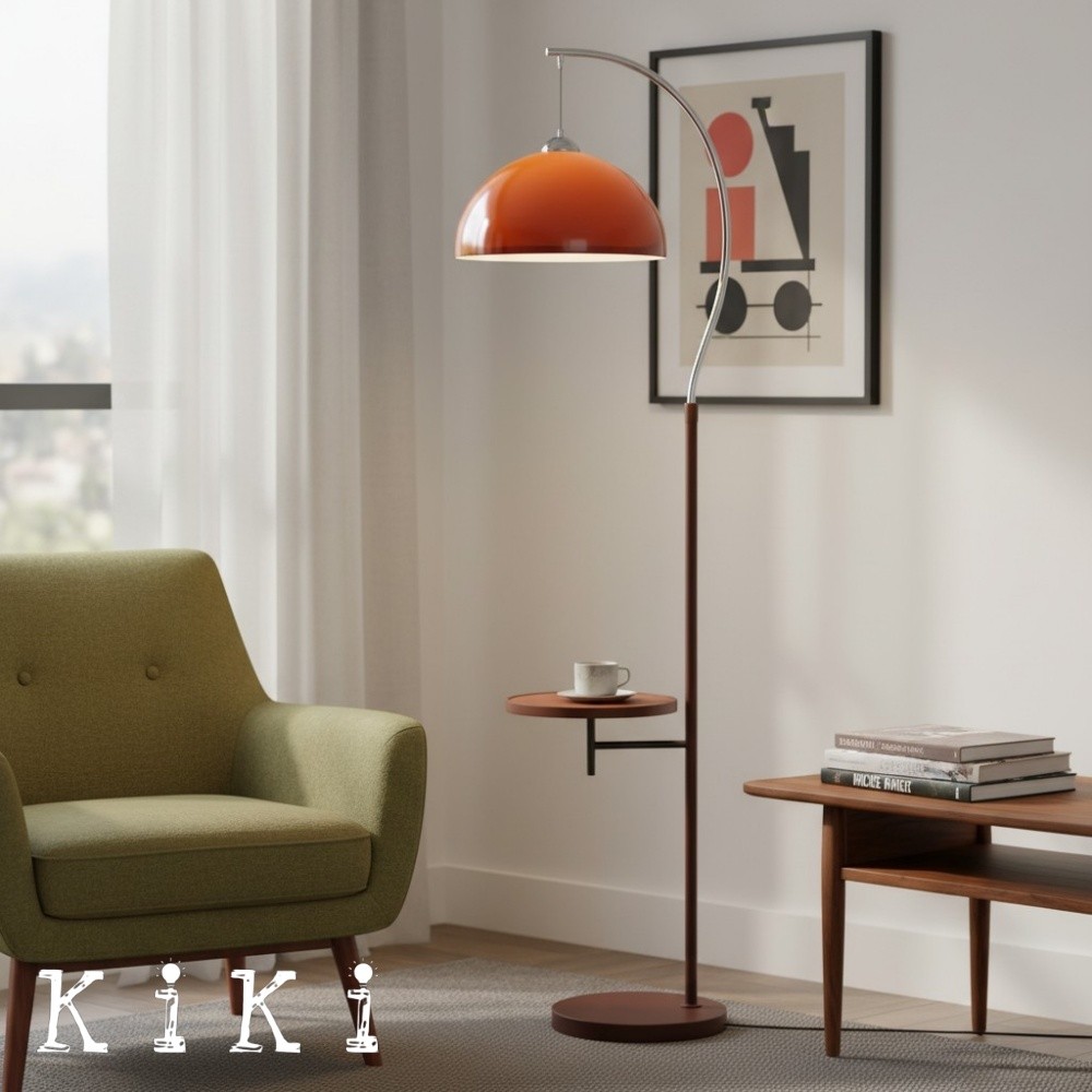 Afterglow Mid-Century Modern Floor Lamp - Ambient Light for Bedroom Settings K2156