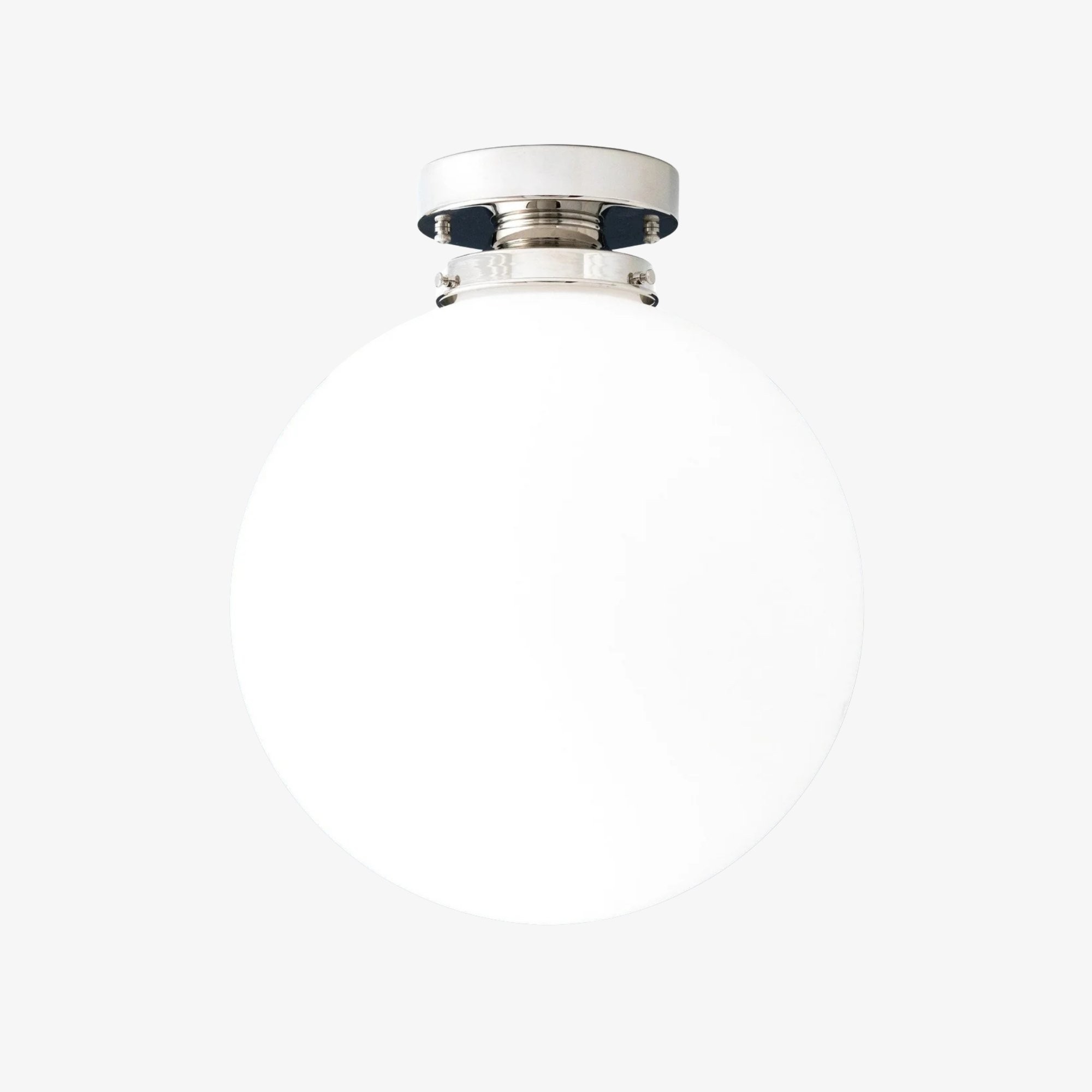 Glorica Glass 12 Inch Globe Ceiling Light - Frosted Glass Art Deco Pendant And Flush Mount K1507