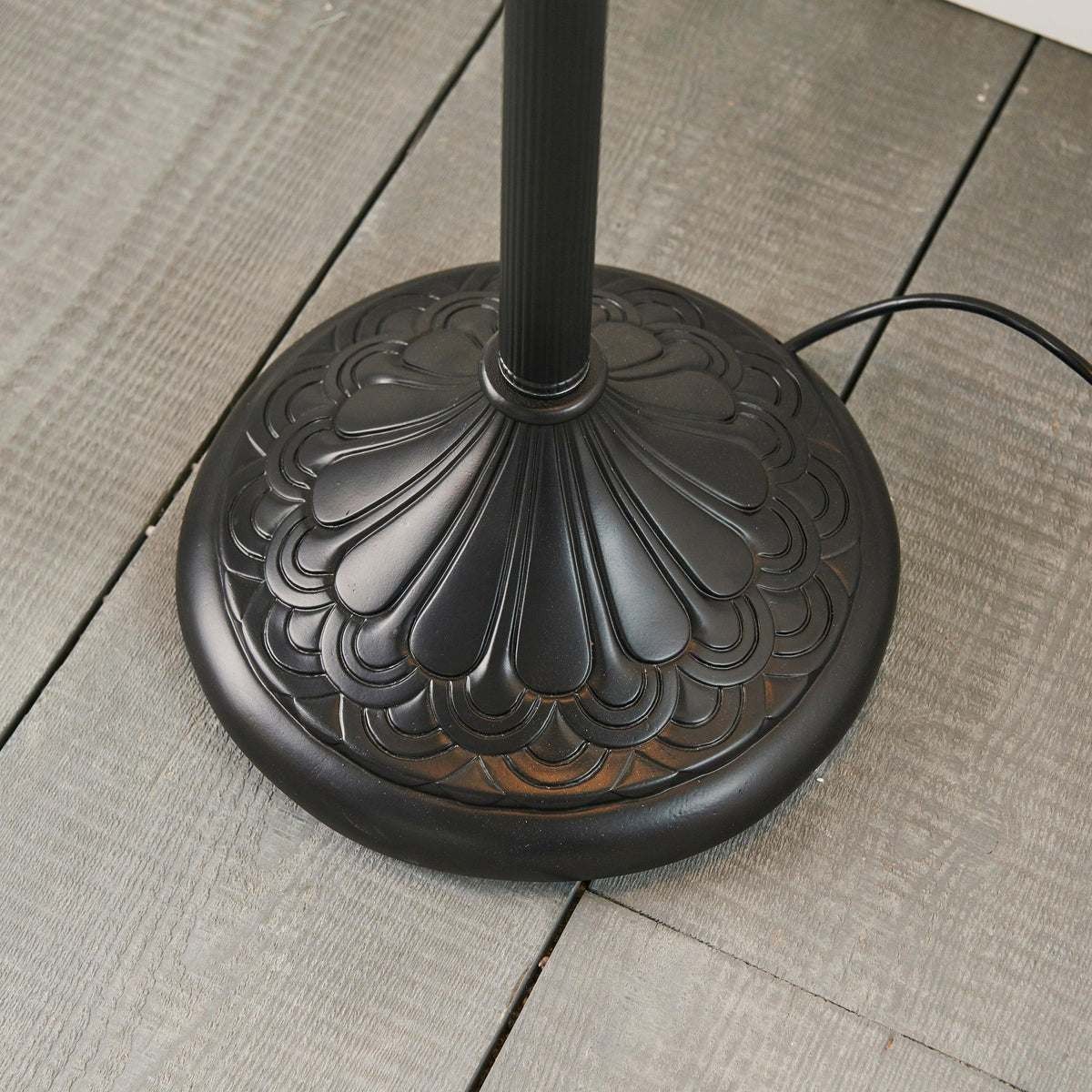 TF Dragonfly Motif Floor Lamp - Vintage Stained-Glass for Living Rooms K1903
