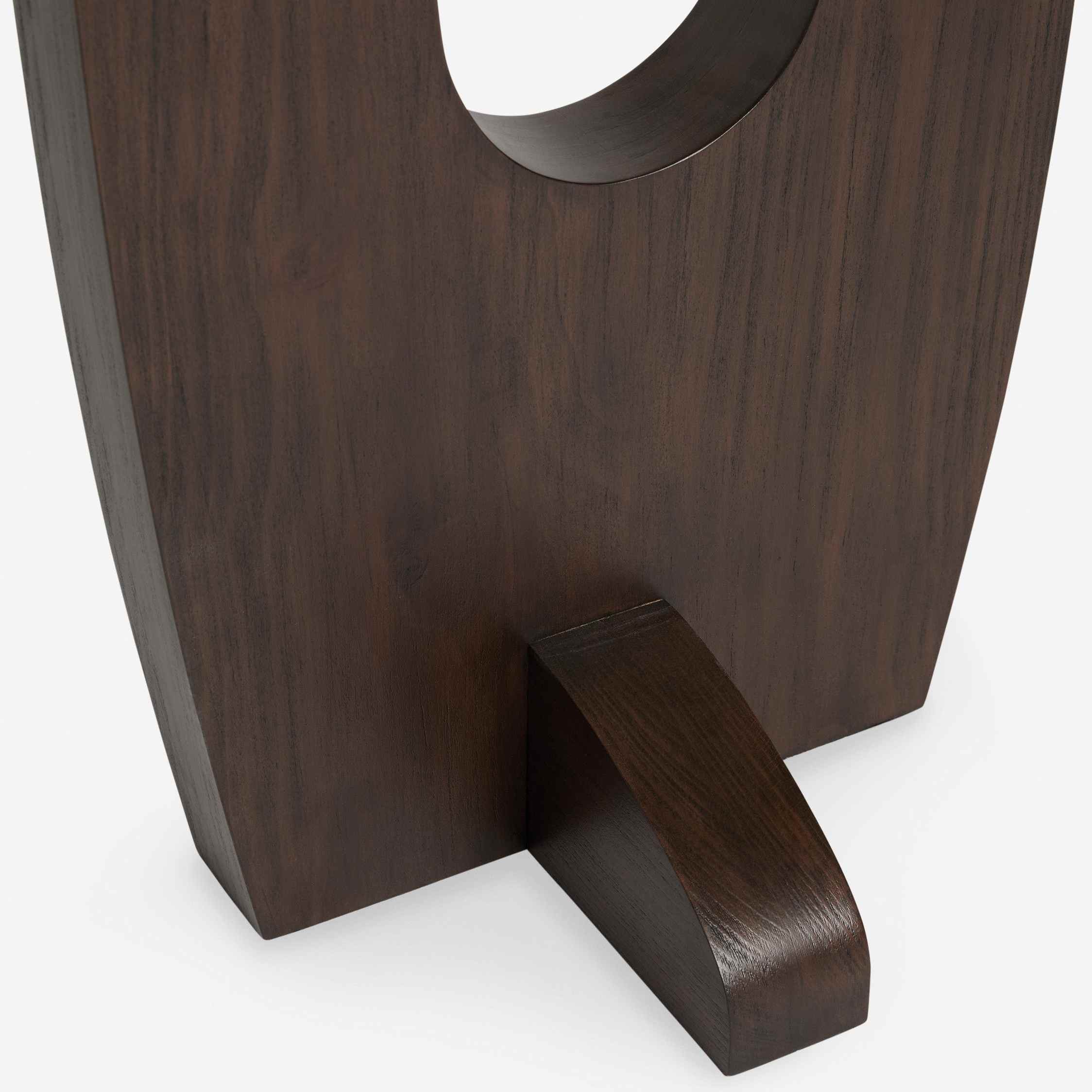 Cordove Arc Floor Lamp - Modern Organic Solid Wood & Fabric for Living Rooms K1648