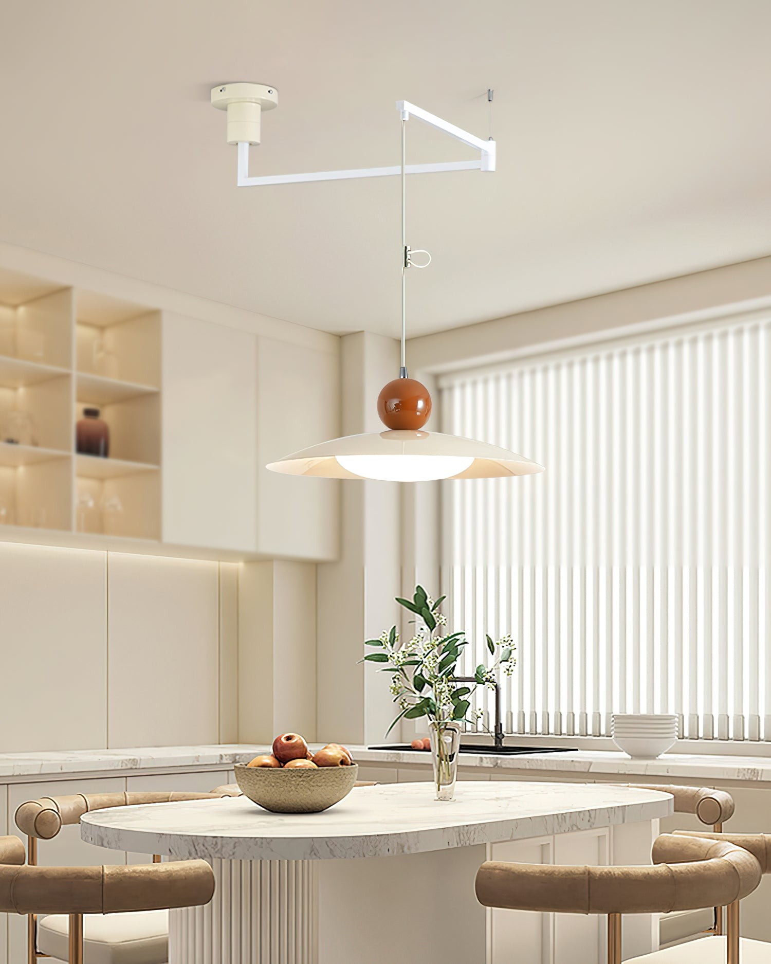 Nordic Flying Saucer Swing Arm Movable Pendant Light K619