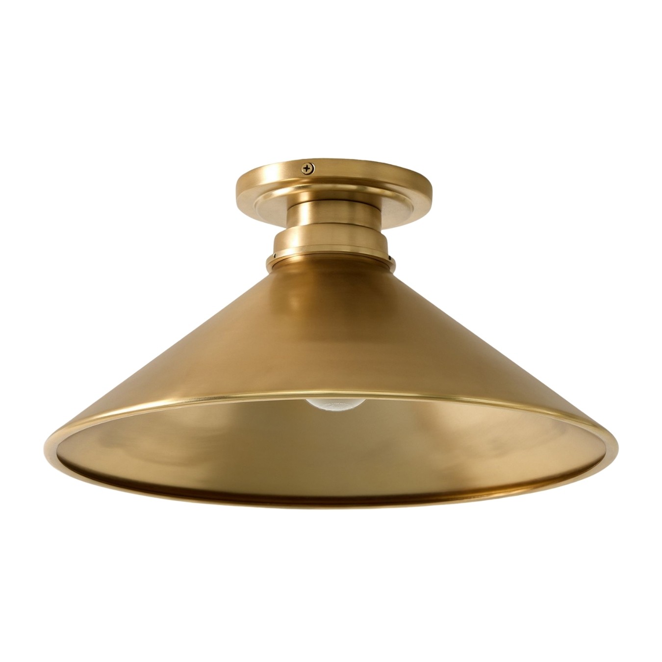 Aurenza Simple Flush Mount – Metal and Glass Ceiling Light for Any Room K1138