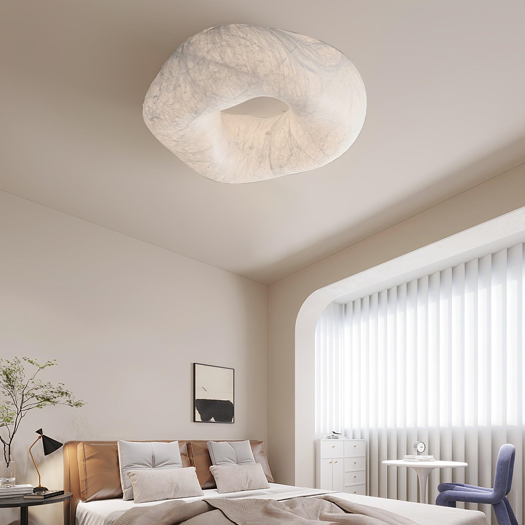 Modern Simple Silk LED Living Room Ceiling Lamp K780