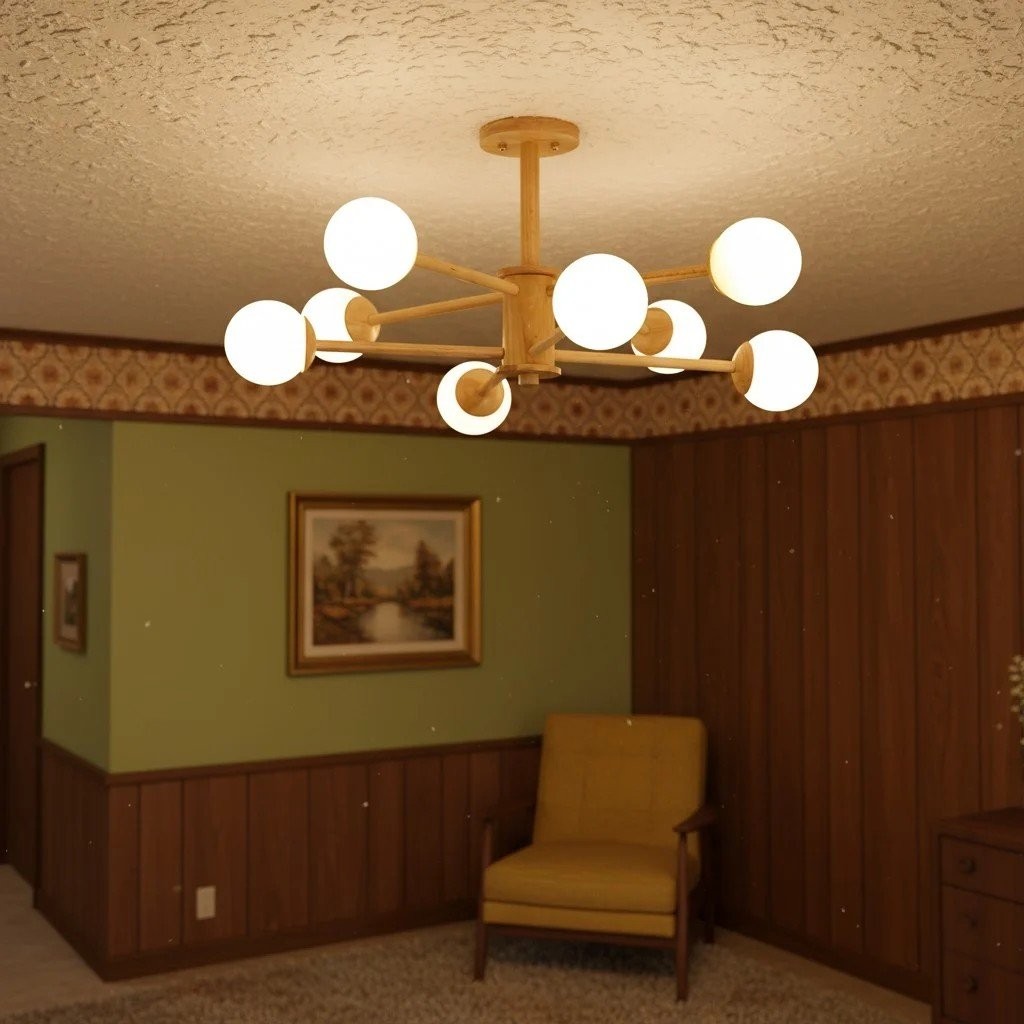 Orrise Molecular Design Ceiling Lamp - Artistic Branch Lighting Chandelier for Home Spaces K2103