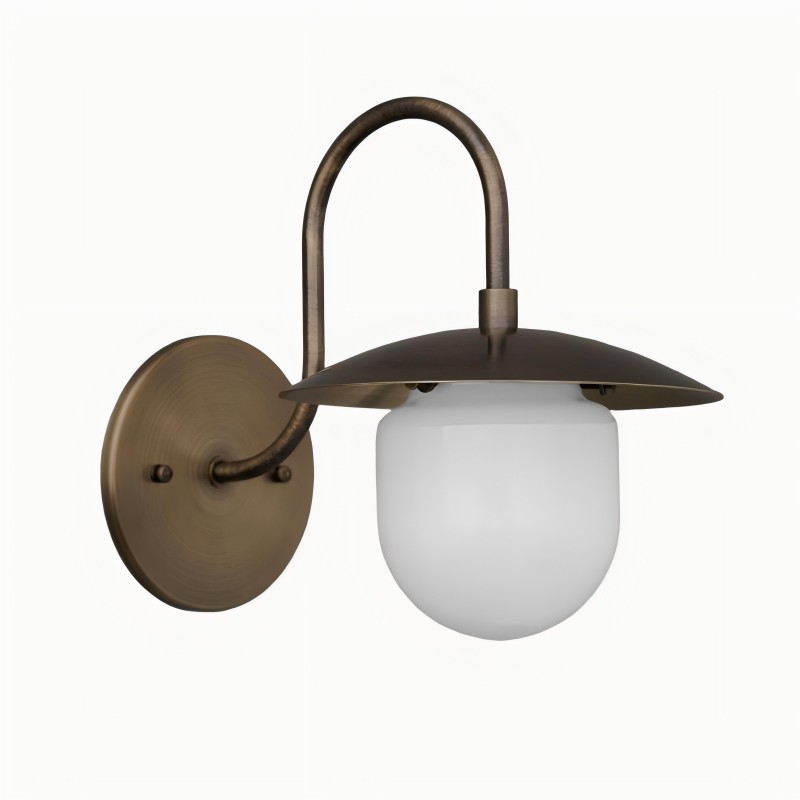Curva Metal Arched Brass Wall Sconce - Elegant Metal Light for Modern Interiors K1538