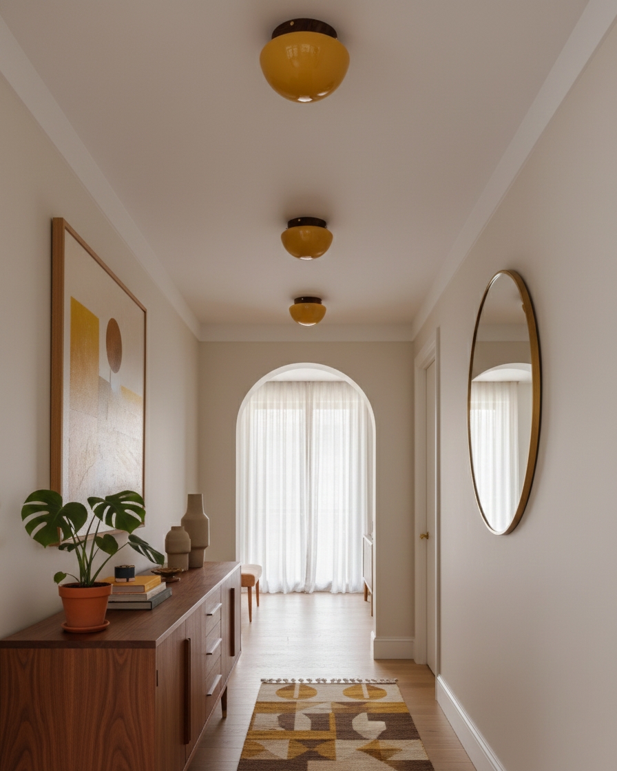 Honeyed Dome Ceiling Lamp D317