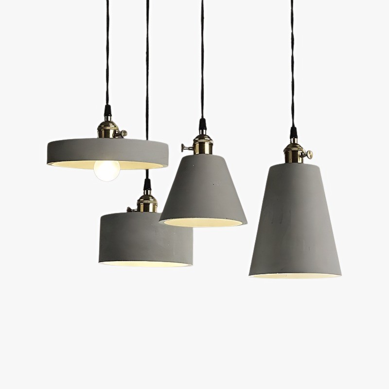 Concrete Vasa Minimalist Pendant Light