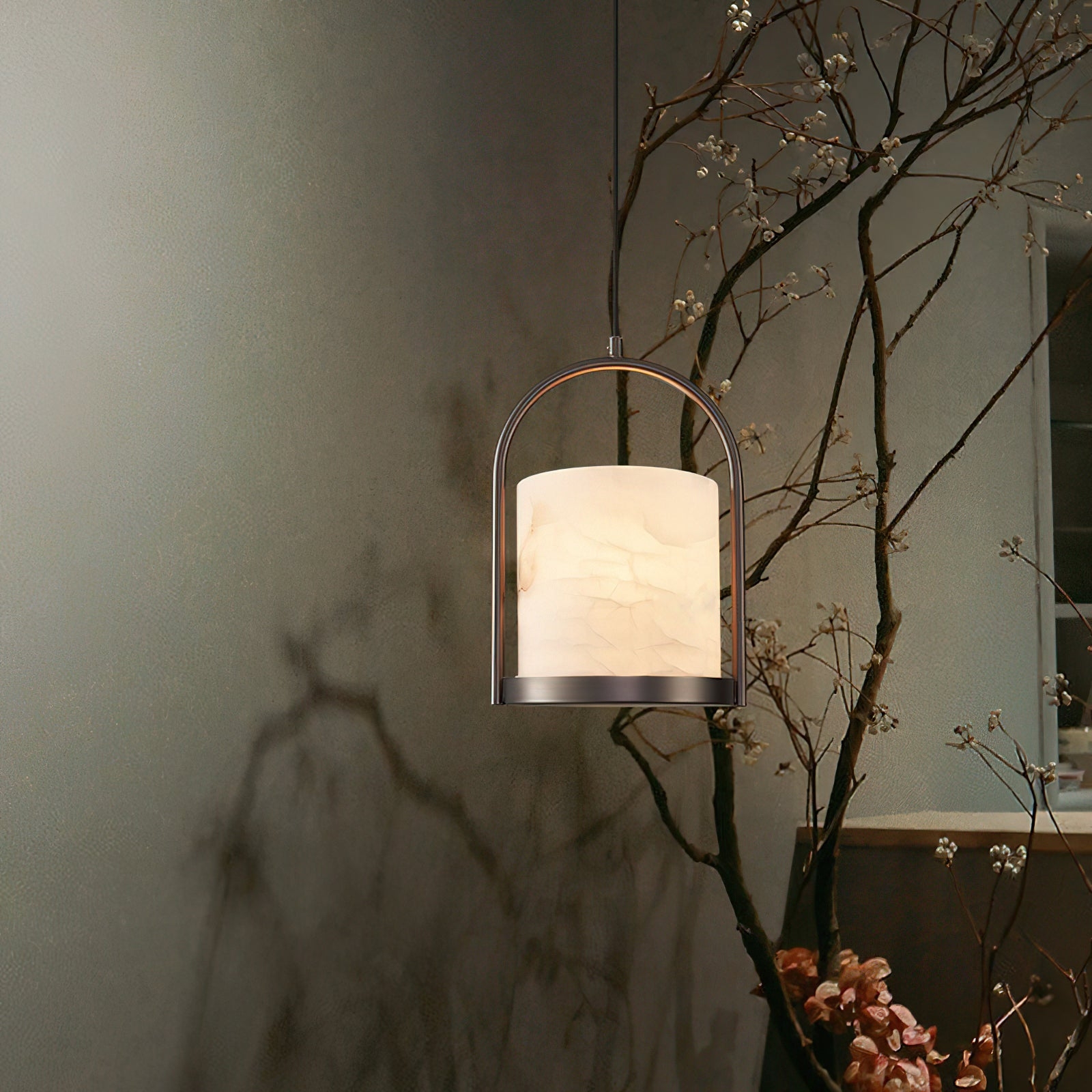 Cortland Alabaster Pendant Light D434