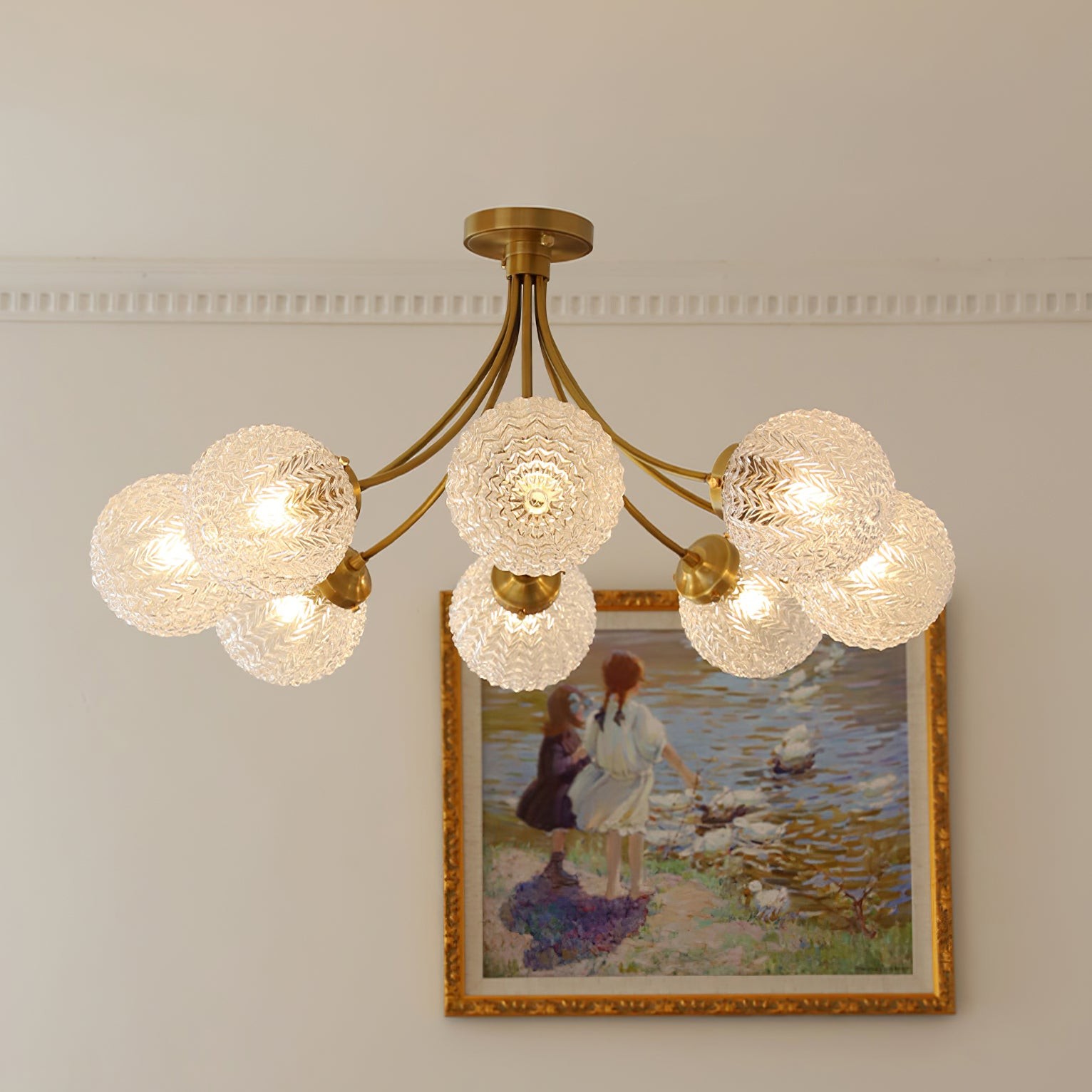 Retro Glass Ceiling Lamp K1074
