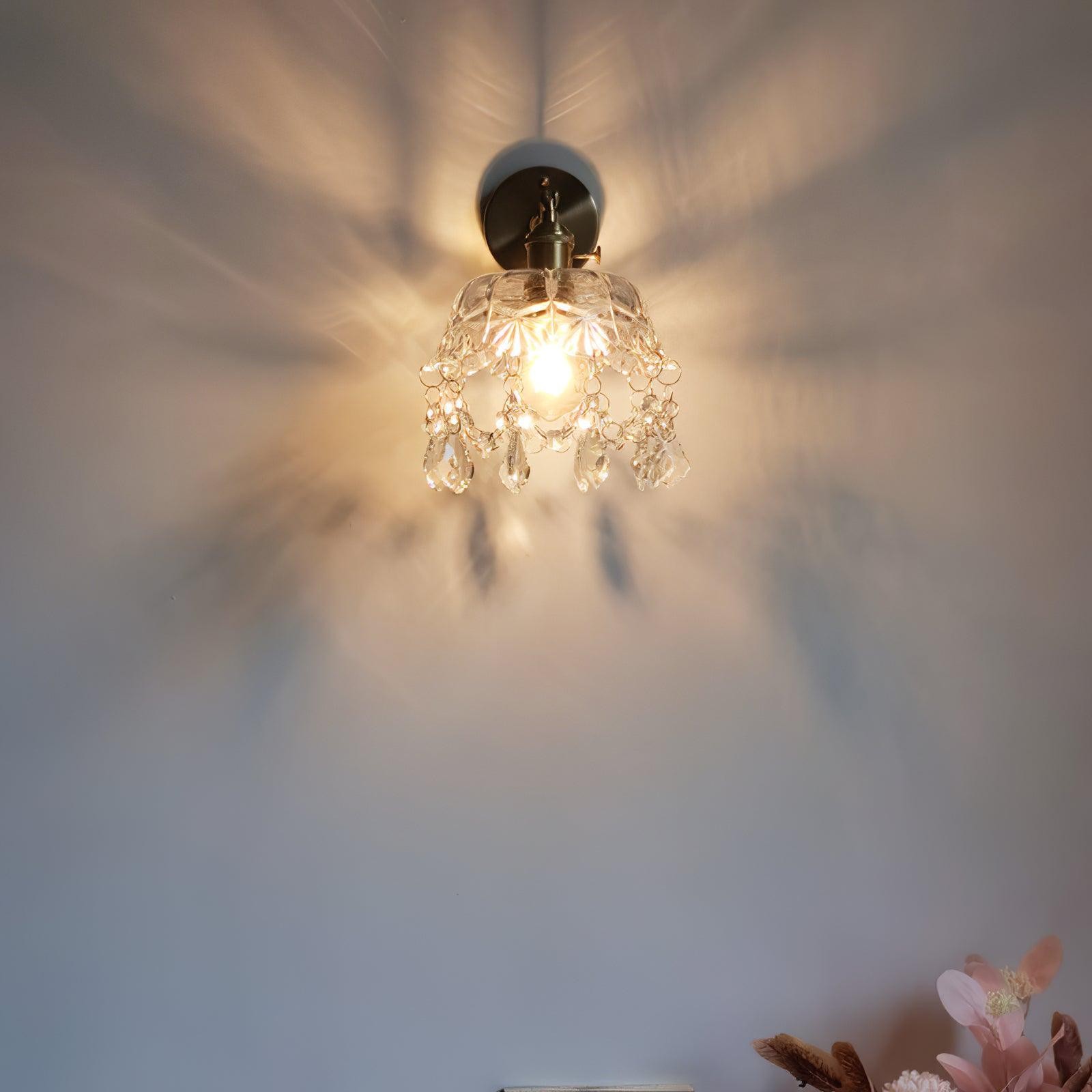 French Crystal Tassel Wall Light K395