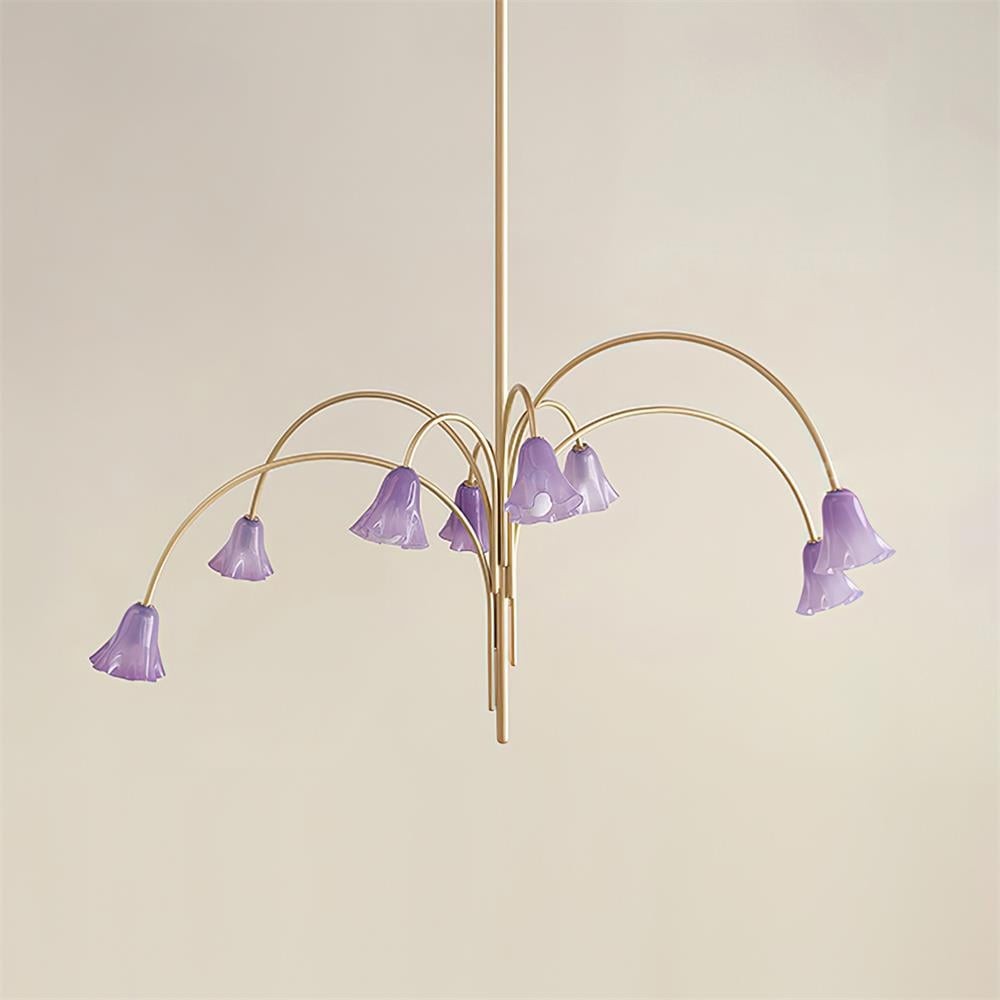 Bellina Artistic Glass Chandelier – Elegant Versatile Vera Lighting K1134