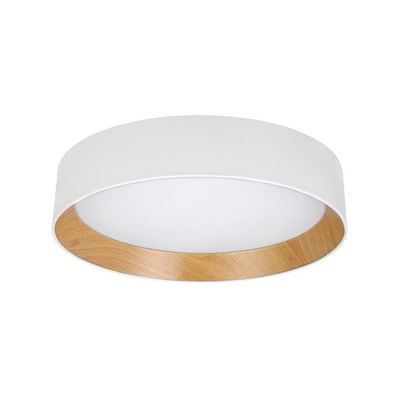 Japanese Minimalist Creative Wood Grain Round LED Ceiling Lamp K647