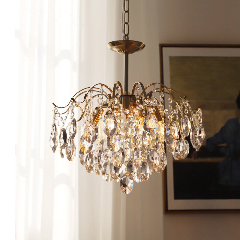Vintage Sumptuous Teardrop Crystal Chandelier K1279