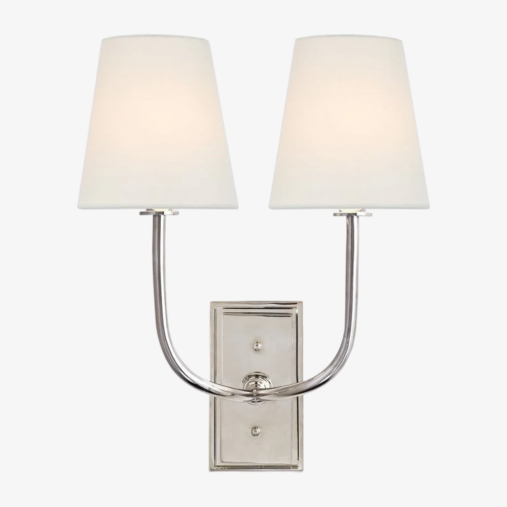 Vista Glow Industrial Metal Wall Lamp - Modern Double Sconce K1600