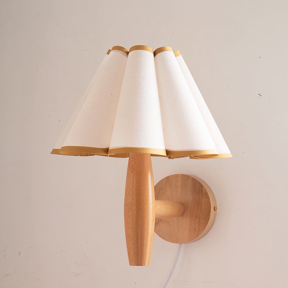 Vintage Fluted Plug In Wall Lamp K1093