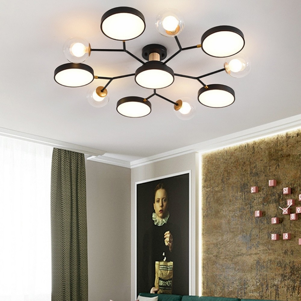 Nordic Multi Heads Branch Ceiling Light For Bedroom K936