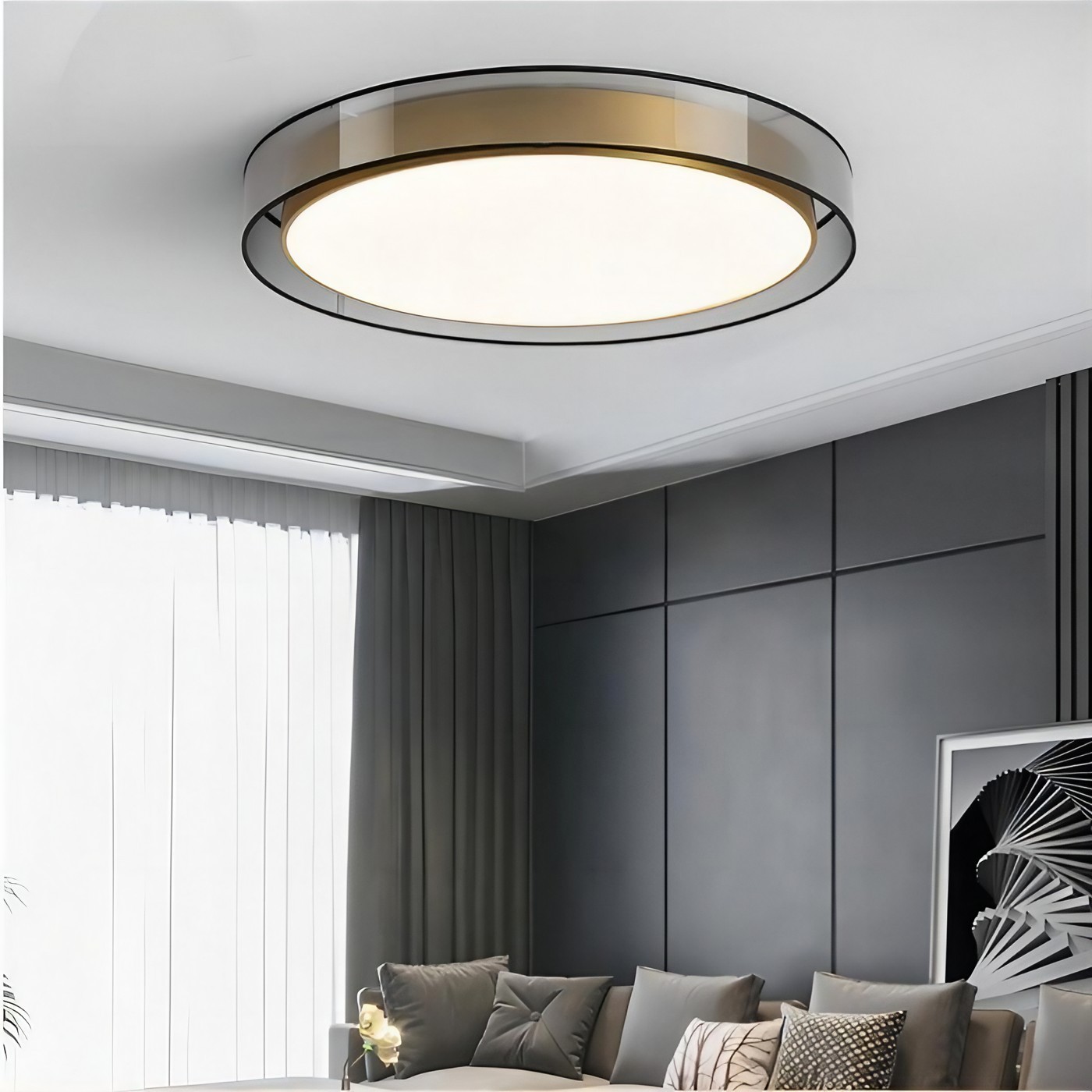 Scandinavian Unique Luxury Round LED Ceiling Lamp K811