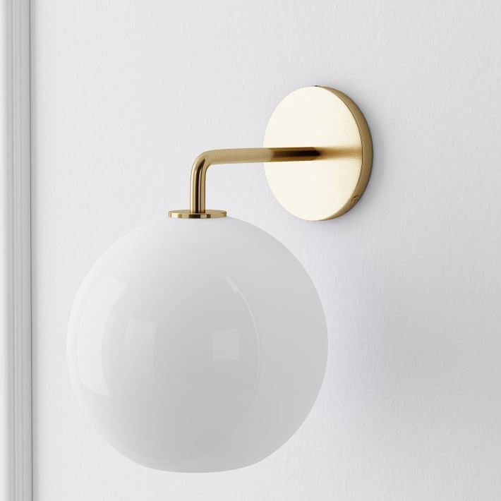 Selvion Artistic Globe Sconce Light - Handcrafted Glass Sculptural Wall Fixture K1158
