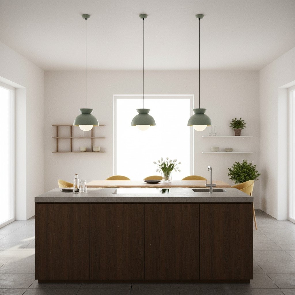 Aurelia Modern Dome Pendant Light - Sculptural Nordic Design K1719