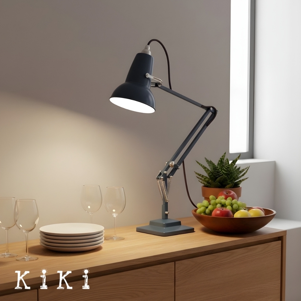 Modryx Articulated Desk Lamp - Industrial Aesthetic for Workstation and Bedroom K2132