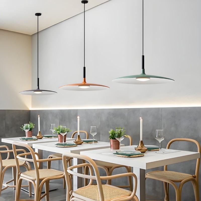 Vibrant Aplomb Large Pendant Light - Stylish Round Disc Pendan Light for Modern Interiors