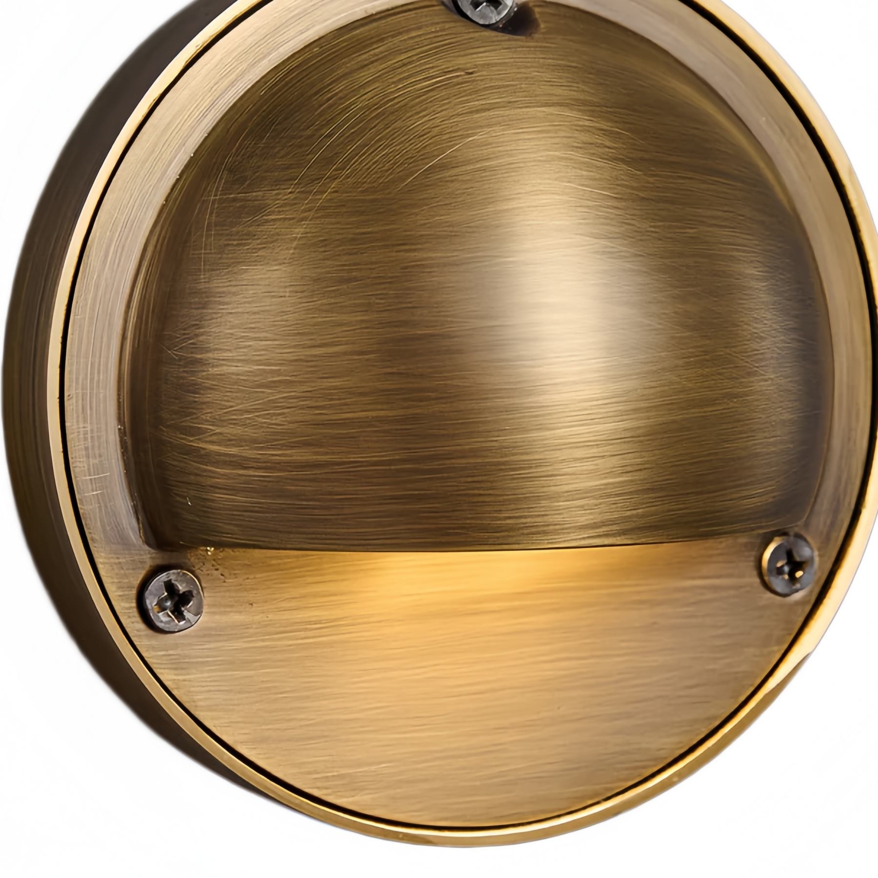 Ardelume Industrial Brass Wall Lamp - Weathered Metal Minimalist Indoor Sconce K2380