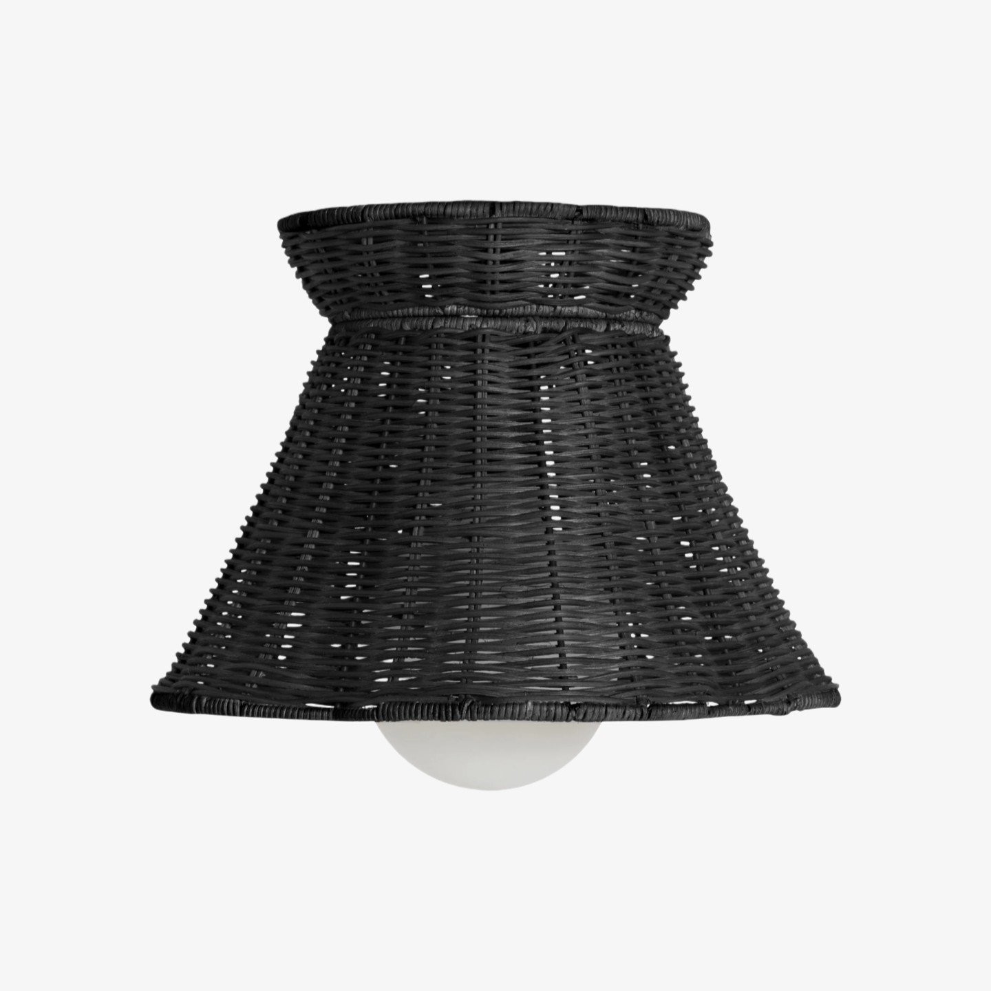Wickara Woven Organic Silhouette Ceiling Light - Rattan Boho Style for Living Room K1631