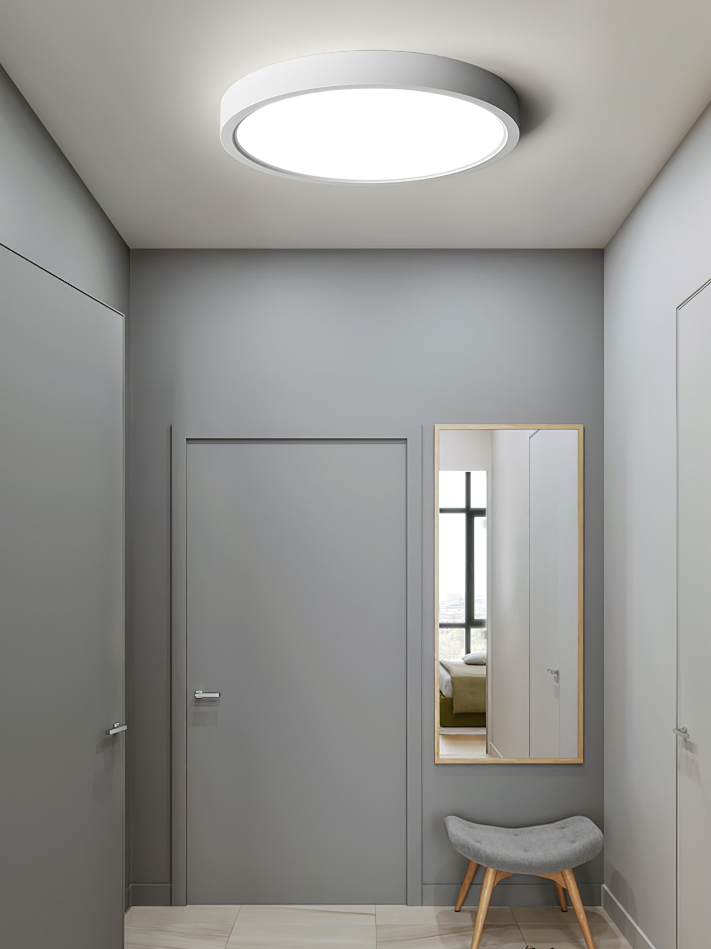 Minimalist Modern Round Acrylic Ceiling Light For Bedroom K218