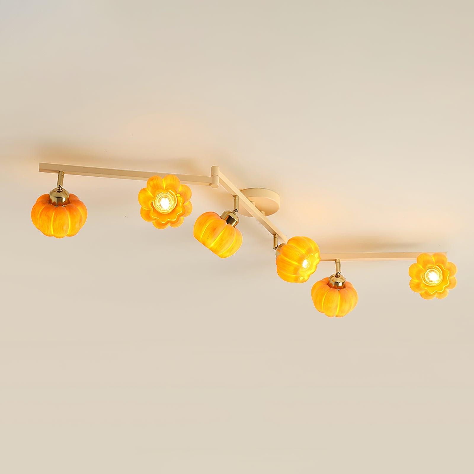 Pumpkin Flower Ceiling Lamp K739