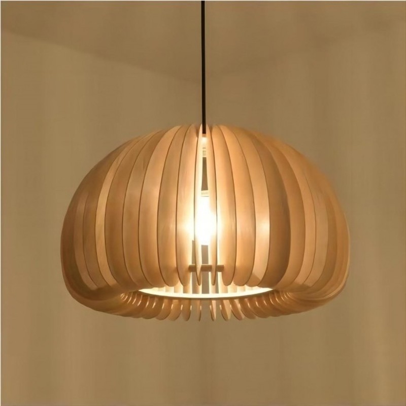 Creative Wooden Pumpkin Pendant Lamp K134