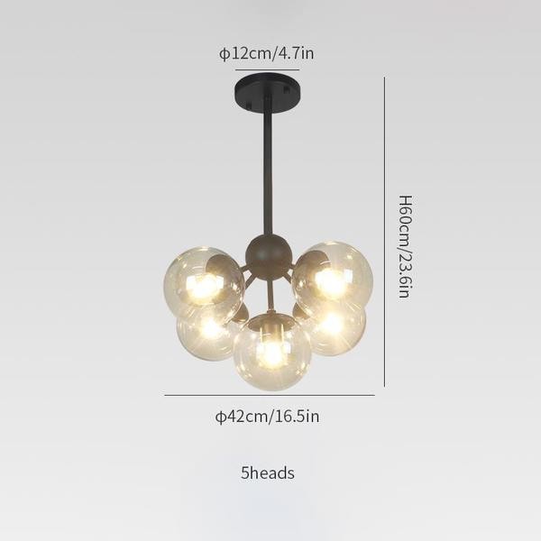 Modo Chandelier – 5 Globes