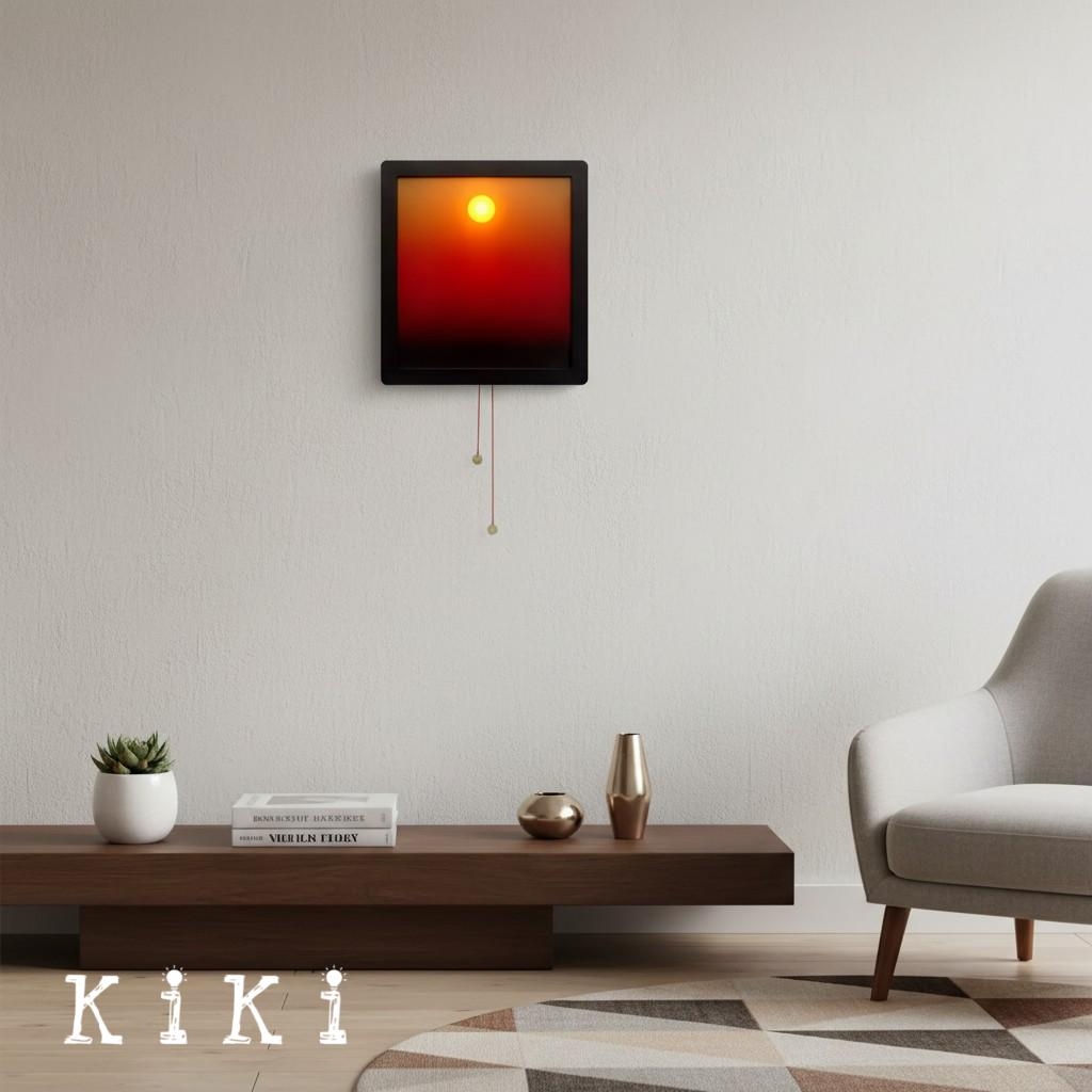 Afterglow Gradient Sunset Wall Lamp - Contemporary Acrylic Sconce for Living Room K2315