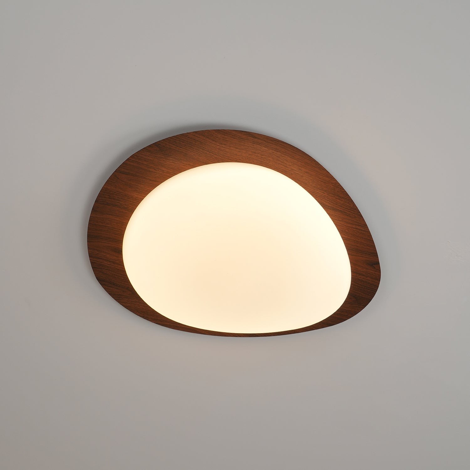 Pebble Walnut Ceiling Light K583