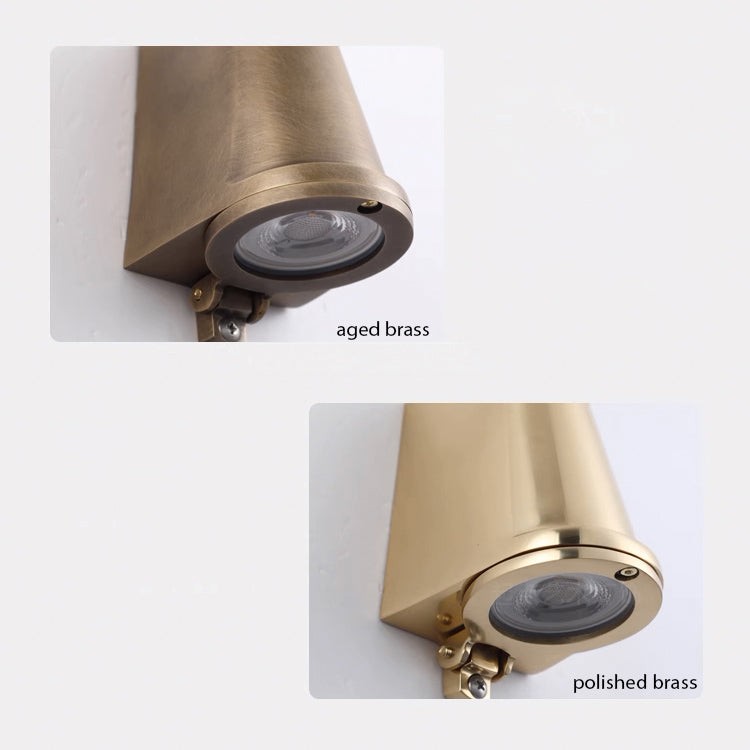 Rustic Brass Weather Proof Outdoor Wall Lamp K898