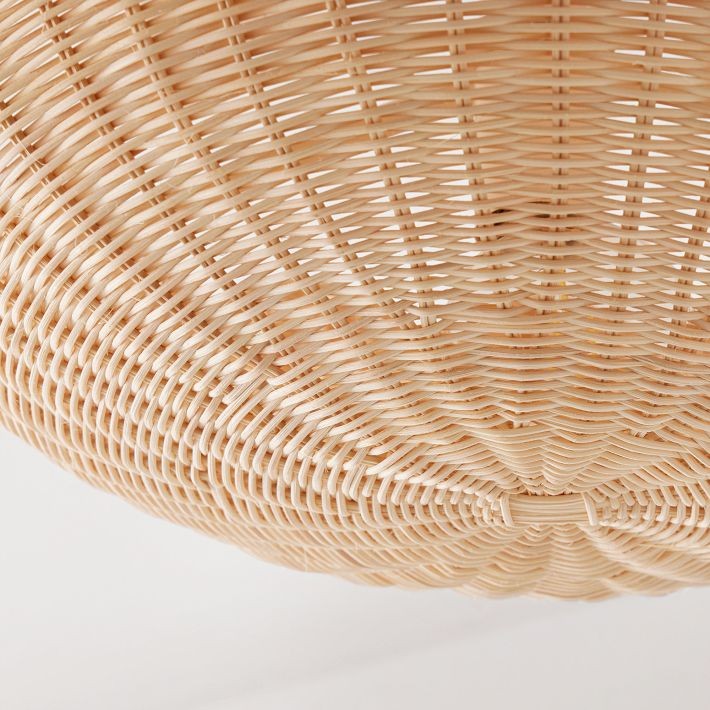 Olvara Rattan Bubble Flush Mount - Chic Ceiling Lamp for Home K1257